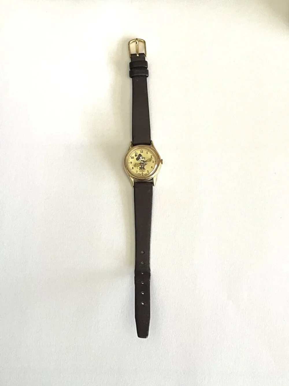 Vintage Lorus Quartz Minnie Mouse Watch with leather band
